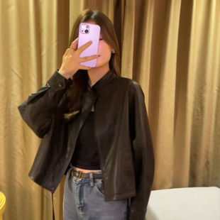 女士皮衣2025新款爆款减龄短款通勤时尚百搭女款外套气质