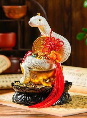 柳像体白蟒灵蛇神像招财摆件常长柳先娘娘生肖佛堂吉祥物家居饰品