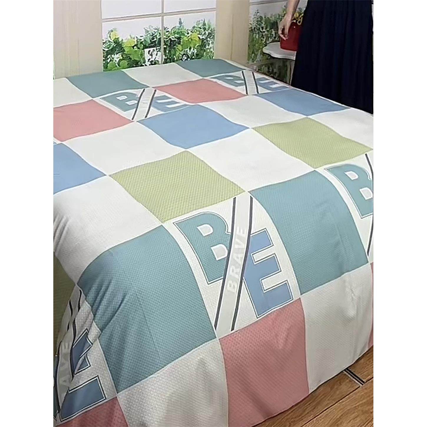 夏日天丝床单、真丝床单、人造棉毛毯、双张放大炕床单、田园大花,床上用品,床单,淘宝优惠券,粉丝福利购,淘宝优惠卷