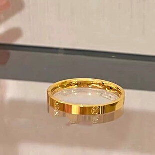 可水洗/经典百搭米字戒指简约轻奢精致情侣对戒食指尾戒指环结婚