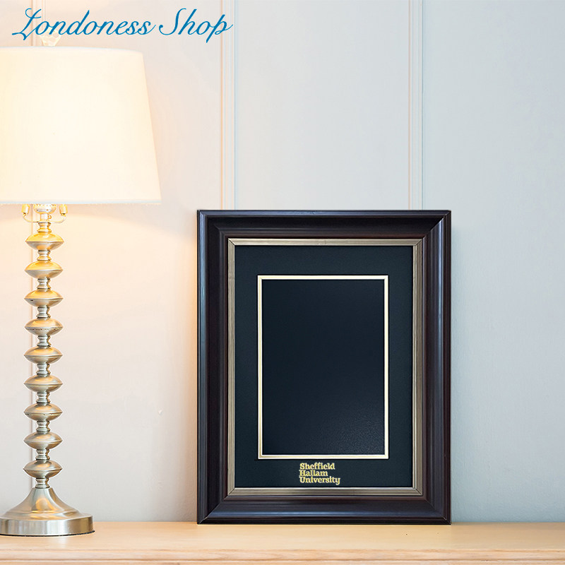 英区3毕业证书装裱框欧洲大学证书展示框A4实木相框