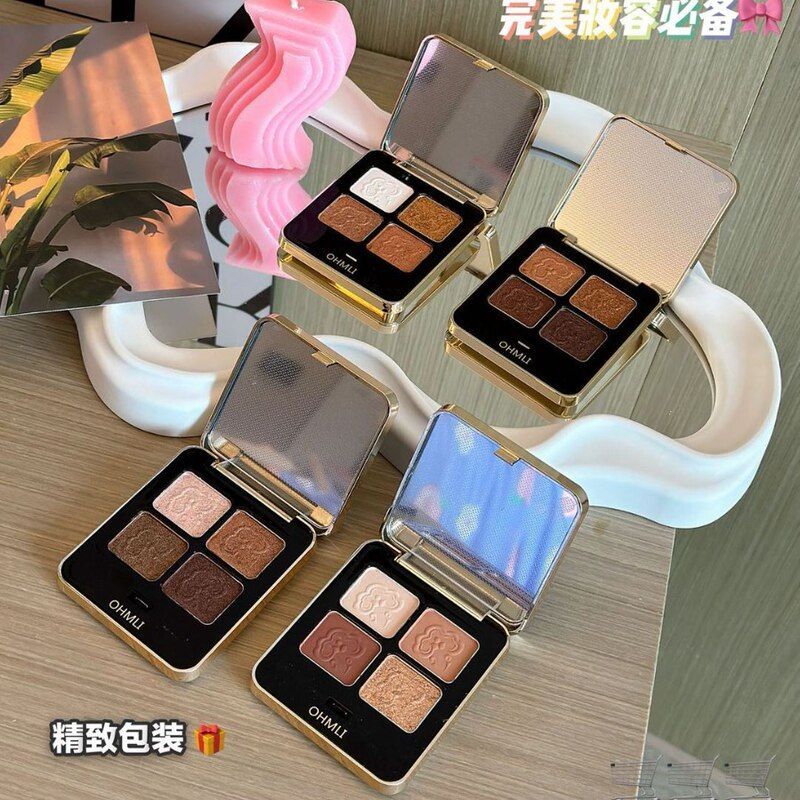 正品眼影棕金暖冷茶四色美丽欧盘百搭棕