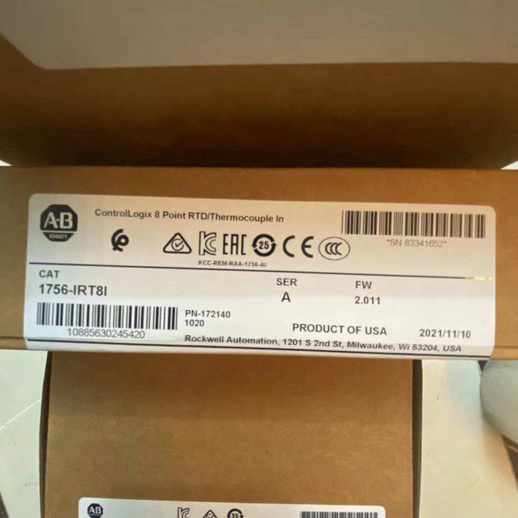 AB罗克韦尔现货 1756-IRT8I ControlLogix 8 通道输入模块