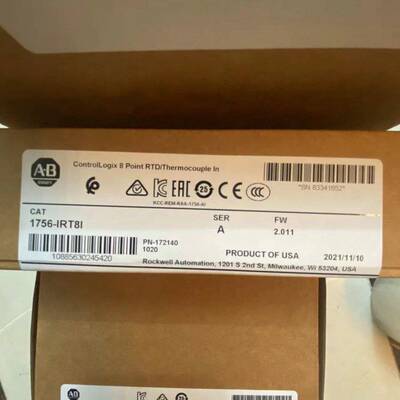 AB罗克韦尔现货 1756-IRT8I ControlLogix 8 通道输入模块