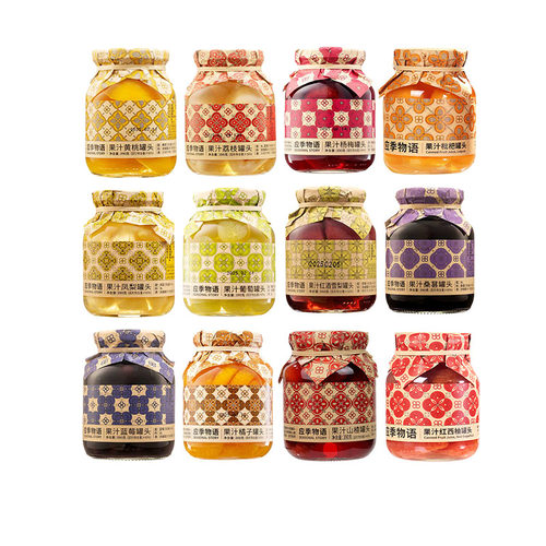 应季物语果汁罐头12种口味