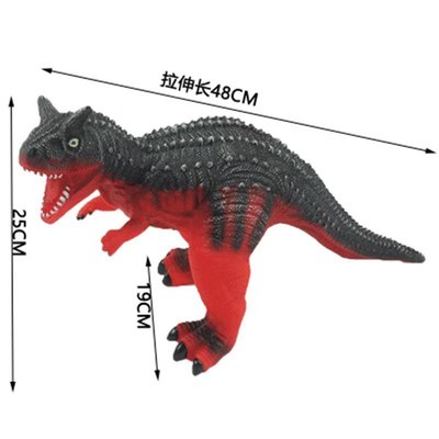 大号恐龙模型玩具男孩双头三头龙多头软胶动物儿童礼物有声音