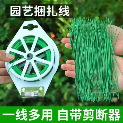 园艺捆扎线爬藤固定器铁丝扎带捆