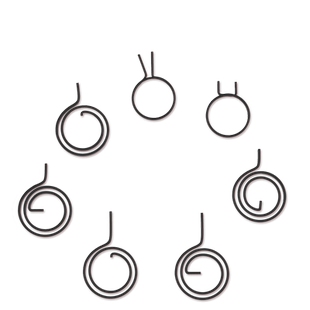 门锁弹簧防盗门把手扭簧室内酒店卫生间内芯配件拉门回位卡簧钳黄