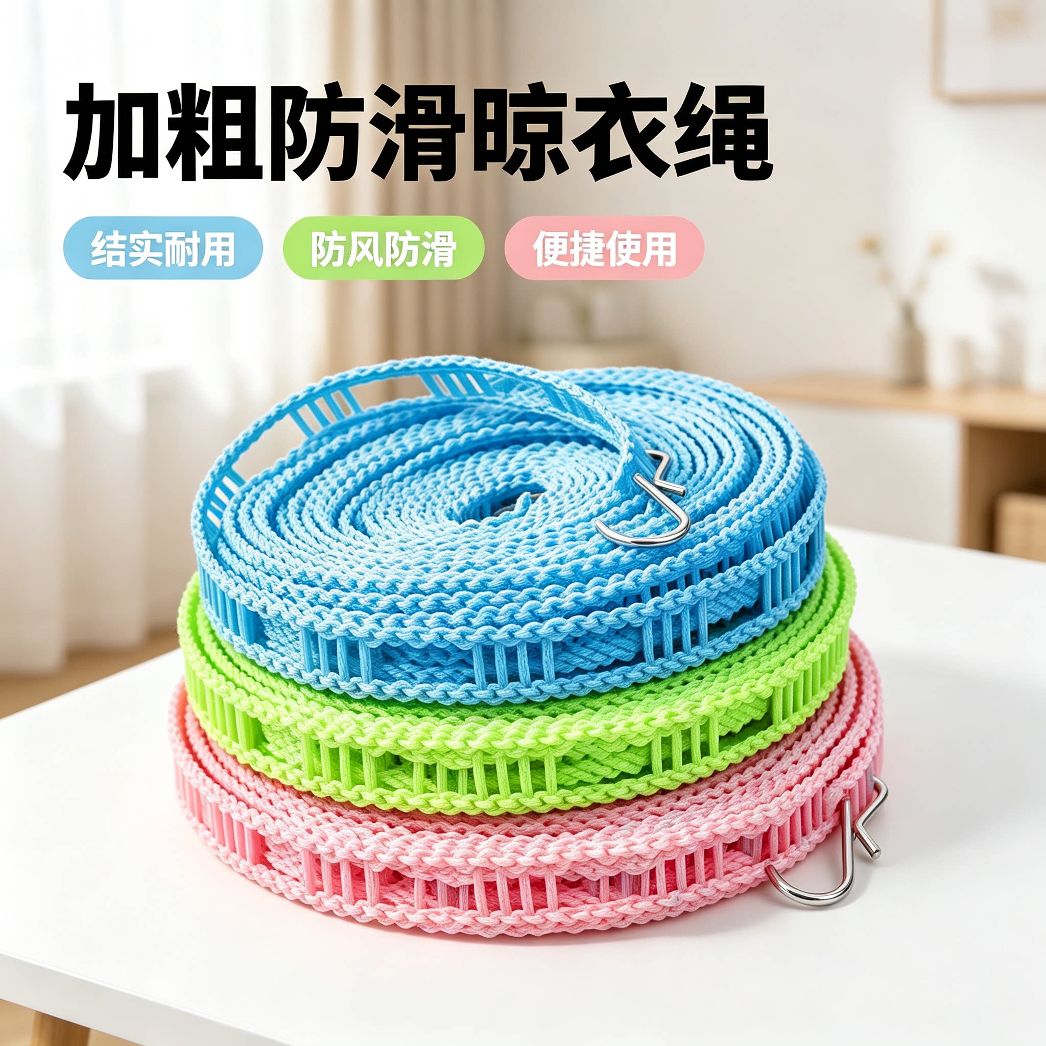 户外晒被子防风加粗晾衣绳图片