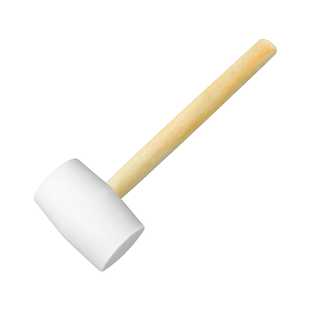 白色熟胶橡皮锤木柄橡胶锤子瓷砖贴地板砖榔头不伤墙不留痕无痕锤