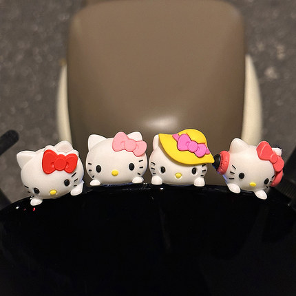 HelloKitty九号电动车装饰小配件仪表盘公仔雅迪爱玛台铃车载摆件