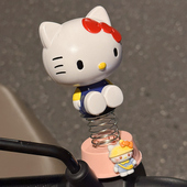HelloKitty电动车装 饰小配件可爱公仔弹簧摇摇乐车载摆件车内饰品