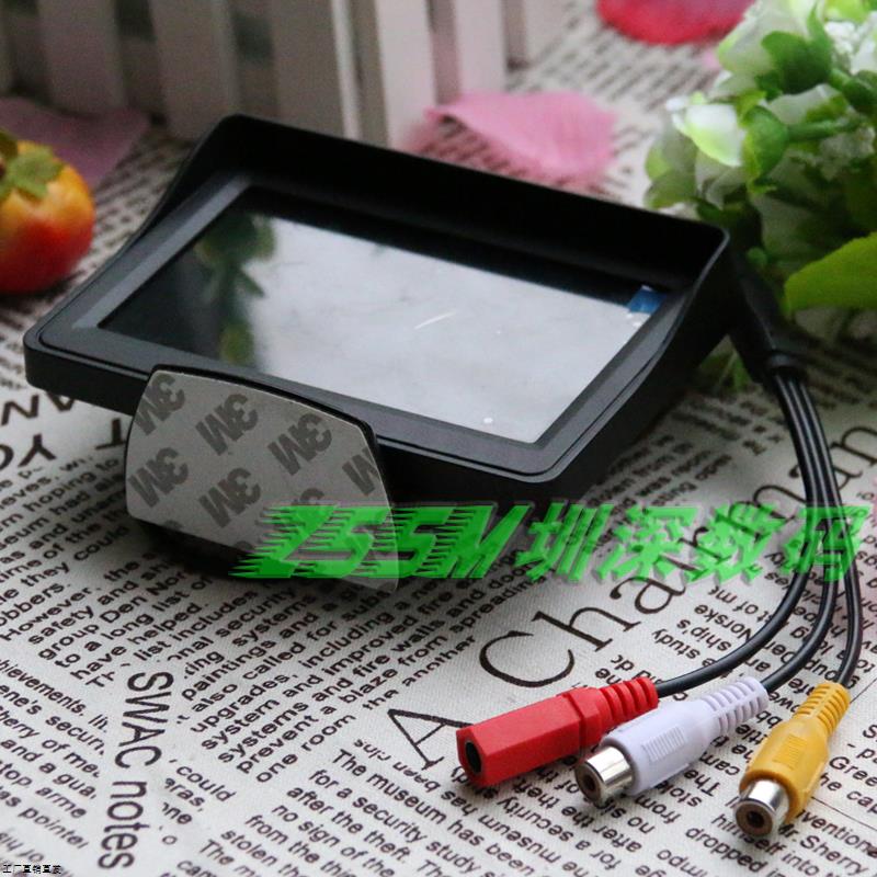 4.3英寸高清车载AV通用显示器高清高亮屏电视机顶盒货车倒车影像