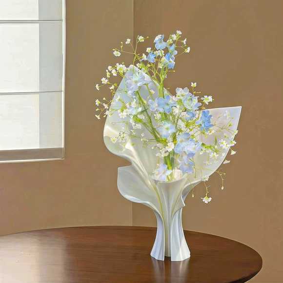 花瓶摆件客厅插花轻奢高级感简约插花容器氛围感装饰品摆件3D打印