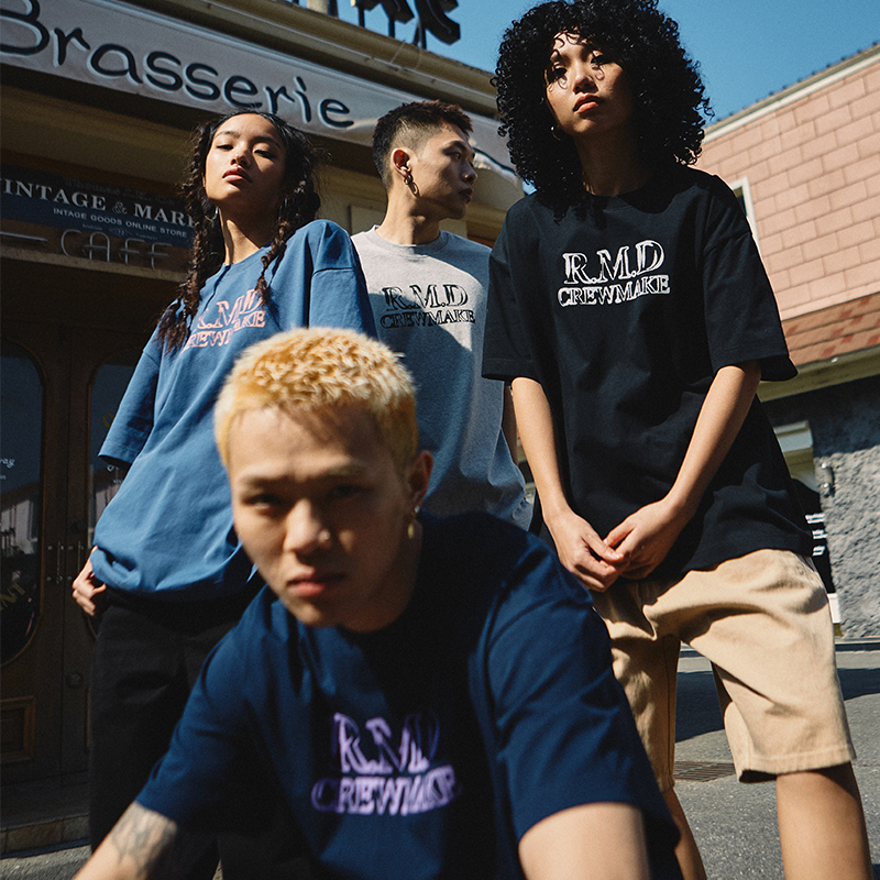 Remedy国潮夏季字母印花半袖体恤美式街头潮牌情侣装短袖T恤男女