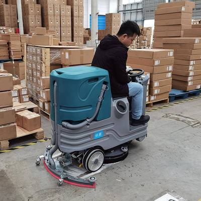 工厂驾驶式洗吸拖一体扫地机手推式洗地机商用工业物业车间
