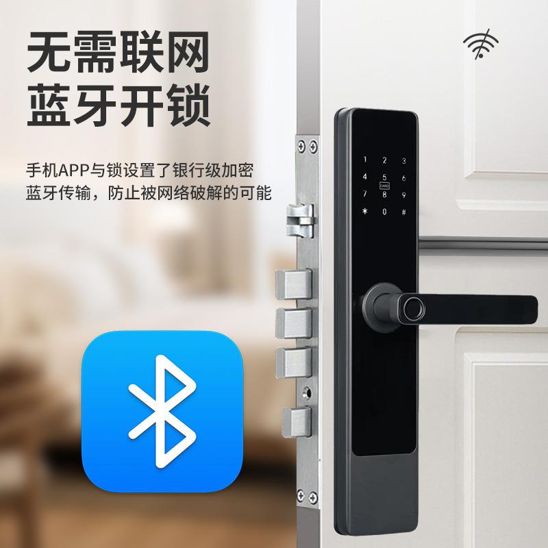 智能指纹锁APP手机远程民宿电子感应刷卡锁出租公寓密码酒店门锁