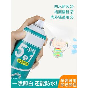 墙面自喷漆环保无异味水性家用白色修补翻新遮盖白墙壁除霉剂喷雾