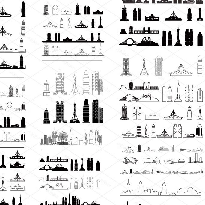 郑州河南剪影景点建筑手绘旅游地标地平天际线描稿插画图设计素材,商务/设计服务,设计素材/源文件,淘宝优惠券,粉丝福利购,淘宝优惠卷