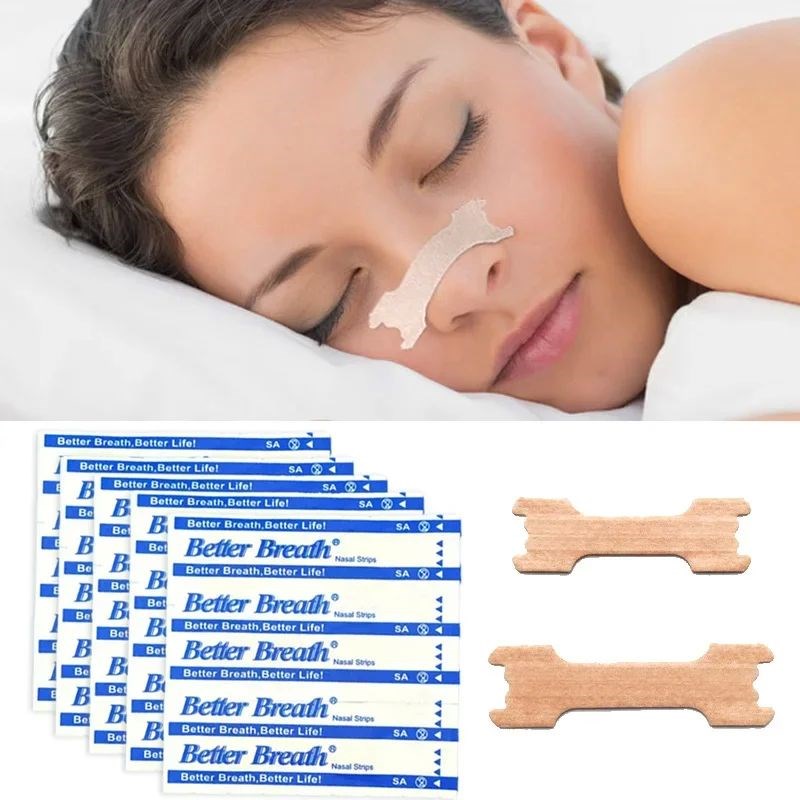 50/100Pcs Anti Snoring Nasayl Strips for Way Help Breathing