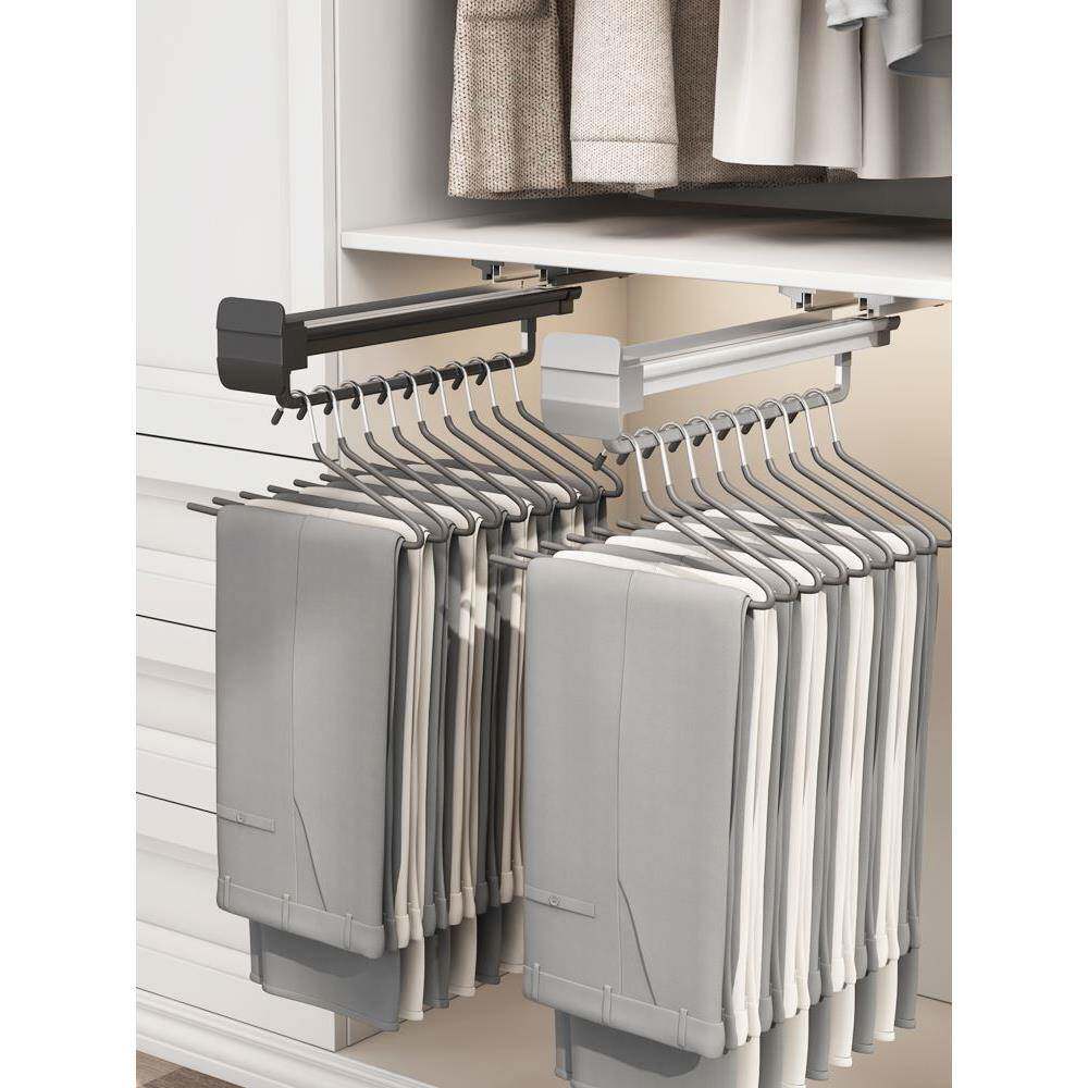 横cm推拉挂杆伸缩衣架0256杆顶装纵向裤架衣柜挂衣杆衣橱