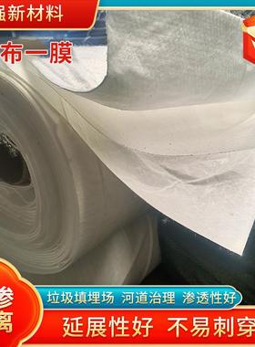 复土膜水产养殖防蓄渗膜河道工水池底部防FKW渗两布一膜合复合土