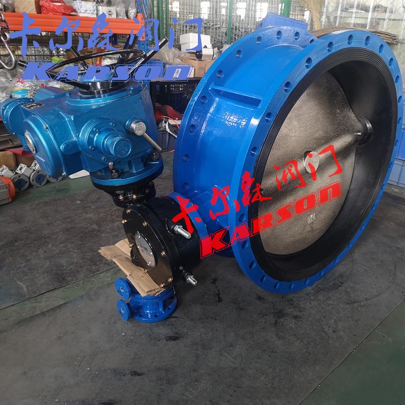 D941802X-116球墨铸铁dn口0Q00大径开关调节远程 电动法兰蝶阀