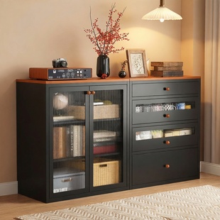 钢制餐边柜厨房金属置物柜吧台柜落地储物柜子喂养台收纳柜免安装