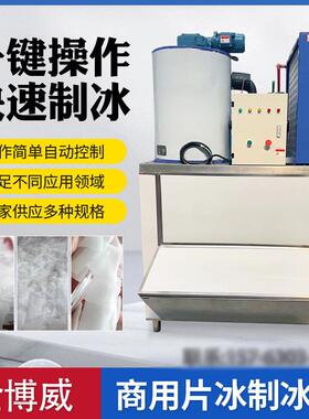 商用片冰机200~1000公斤鳞片机海鲜超市火锅店冰片制冰机大型