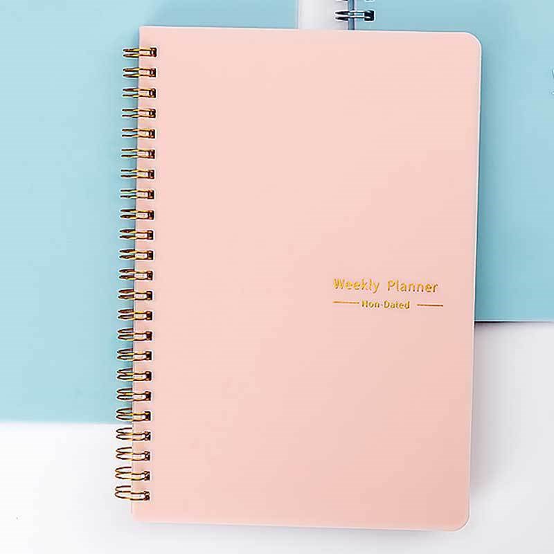 undated A5 Daily Weekly Planner Agenda NotebPook Weekly Goal