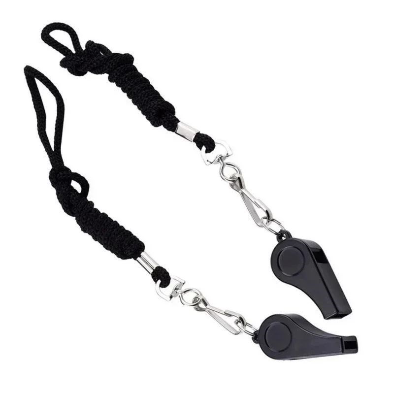 High Quality Black Whistle Referee GGame Halter Whistle Outd