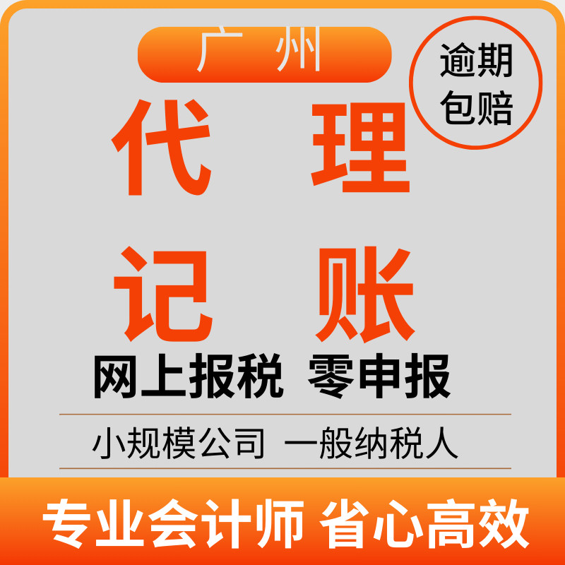 广州代理记账零申报税会计小规模会计服务