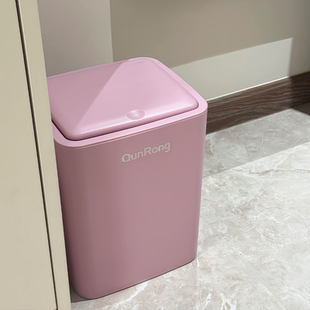 高颜值按压弹盖垃圾桶家用卫生间客厅厨房大号大容量纸篓2025新款