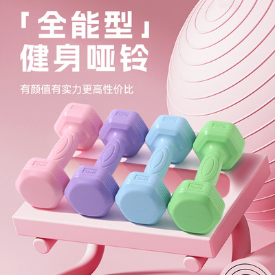 哑铃女士健身家用2/3kg一对杠铃1