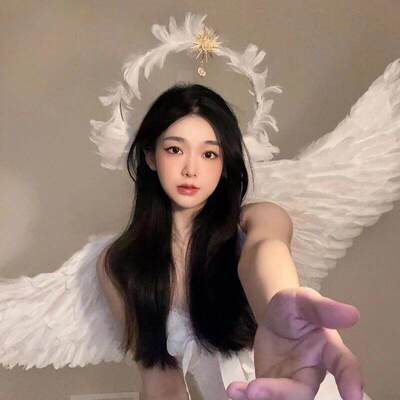 洛丽塔圣母光环十字架天使羽毛翅膀百走秀拍照万圣节服饰穿搭道具