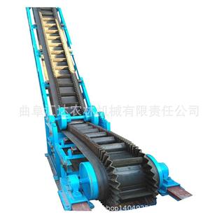 皮带输送机大倾角爬坡运料机固定式 铁渣裙边格挡式 皮带输送机