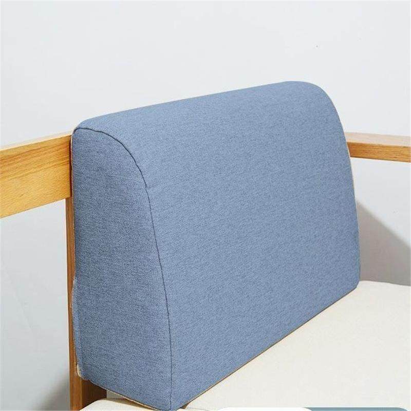 沙发靠垫大靠背高密度海绵弧形实木腰床头舒适靠枕硬护腰支撑