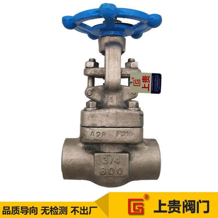 Z61H-800LBZ61H-100不锈钢锻钢闸阀F11F304焊接对焊承插焊闸阀