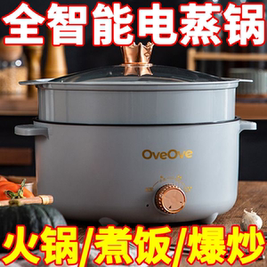 德国全自动电煮锅泡面锅宿舍学生电饭煲多功能家用电热火锅煮粥锅