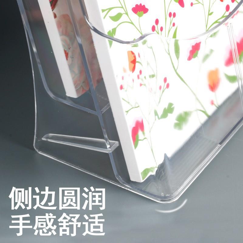 明A透资料架桌面报刊杂志料画册桌面资料收纳架A45挂墙多层资收纳图片