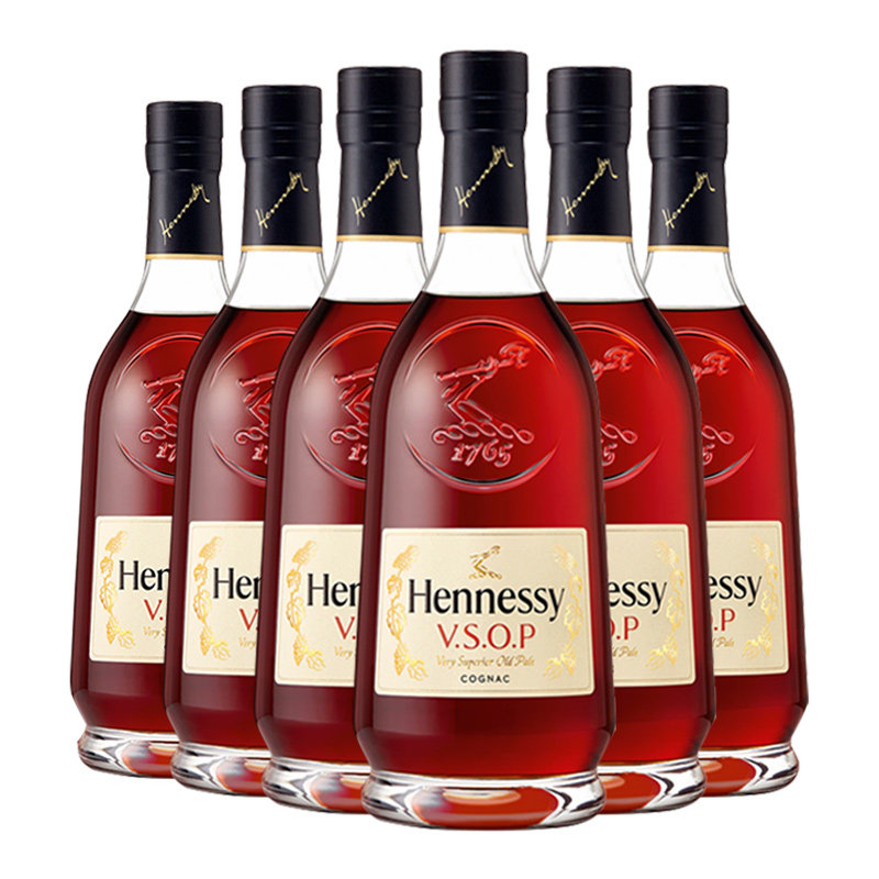 【6瓶装】轩尼诗VSOP500ml 法国干邑白兰地进口洋酒聚会酒席