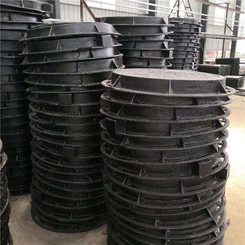 道路排污井盖方形圆形齐全铸铁现货供应500球墨重型重型铸铁井盖