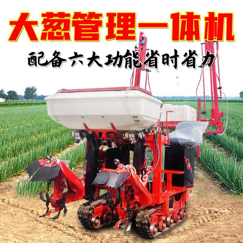 大葱大姜双行开沟培土移栽机大葱管理机收获机打药施肥种大葱神器