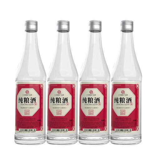 汇丰德纯粮酒500mL浓香型白酒整箱42度/52度500ml*12瓶口粮白酒