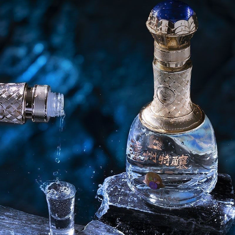 泸州特酿动彩水晶装52度浓香型白酒整箱装500ML*6瓶纯粮正品大促