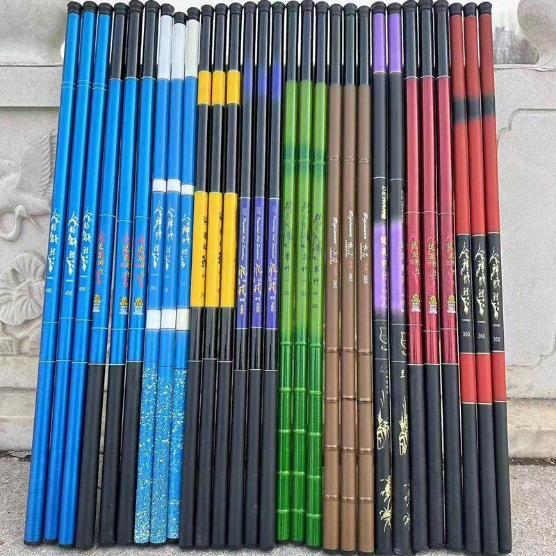 超硬玻璃钢手竿鱼竿7.2米短节溪流手杆渔具超硬鱼竿