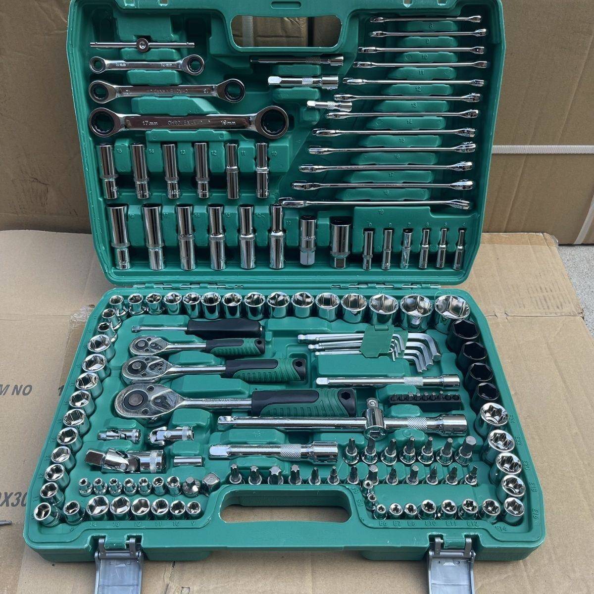 121件套汽修工具套装套筒扳手组合工具维修工具修车工具汽车修理