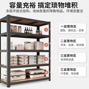 货置架物架落地多层客厅厨房收20纳架储物柜阳台市仓储家用铁超架
