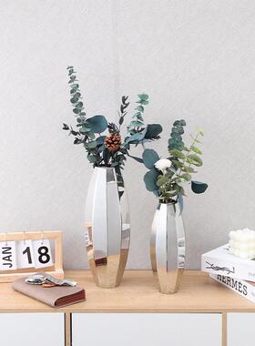 北品欧不锈钢花TB88瓶桌奢简约轻风格花器装饰品家居餐工艺酒店摆
