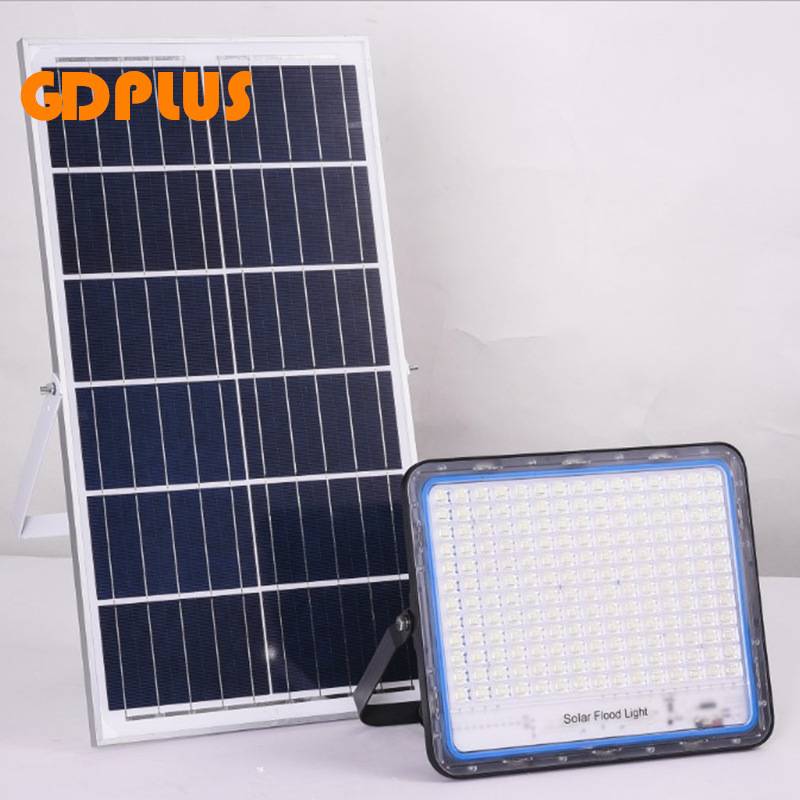 100W 200W 300  400W太阳能投光灯户外led大功率泛光灯工地灯防水